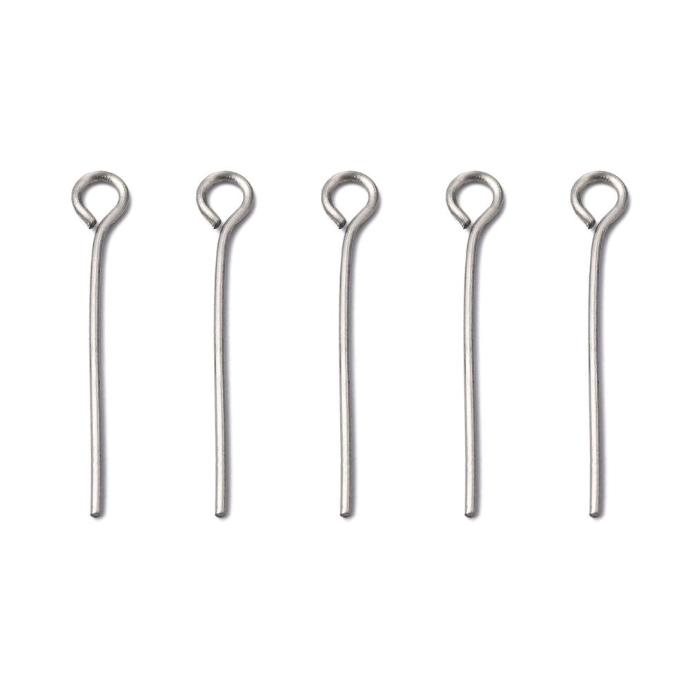 Tarnish Resistant Stainless Steel Eye Pin | Pack of 10