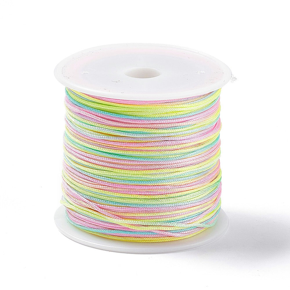 Chinese Knotting Cord, Braided Nylon Thread, Beading Cord for Beading Jewelry Making,0.8mm (Pack of 1 meter)