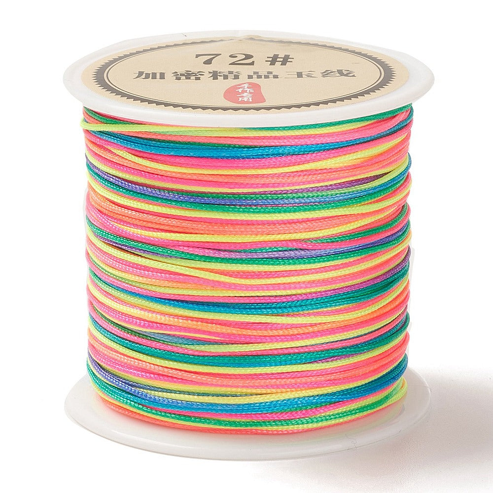 Chinese Knotting Cord, Braided Nylon Thread, Beading Cord for Beading Jewelry Making,0.8mm (Pack of 1 meter)