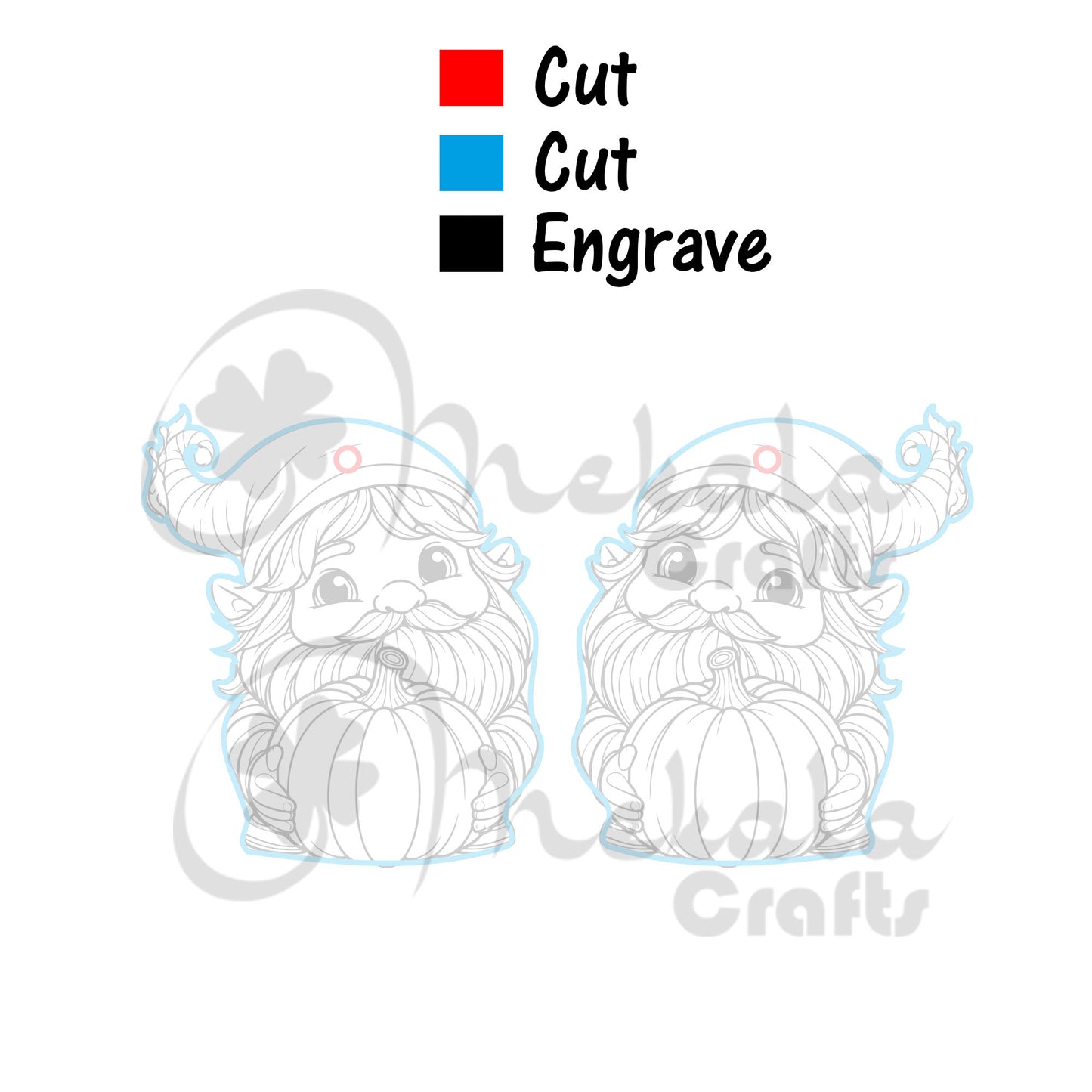 gnome fall earring gnome with pumpkin laser cut earrings digital file | available in svg pdf and dxf files