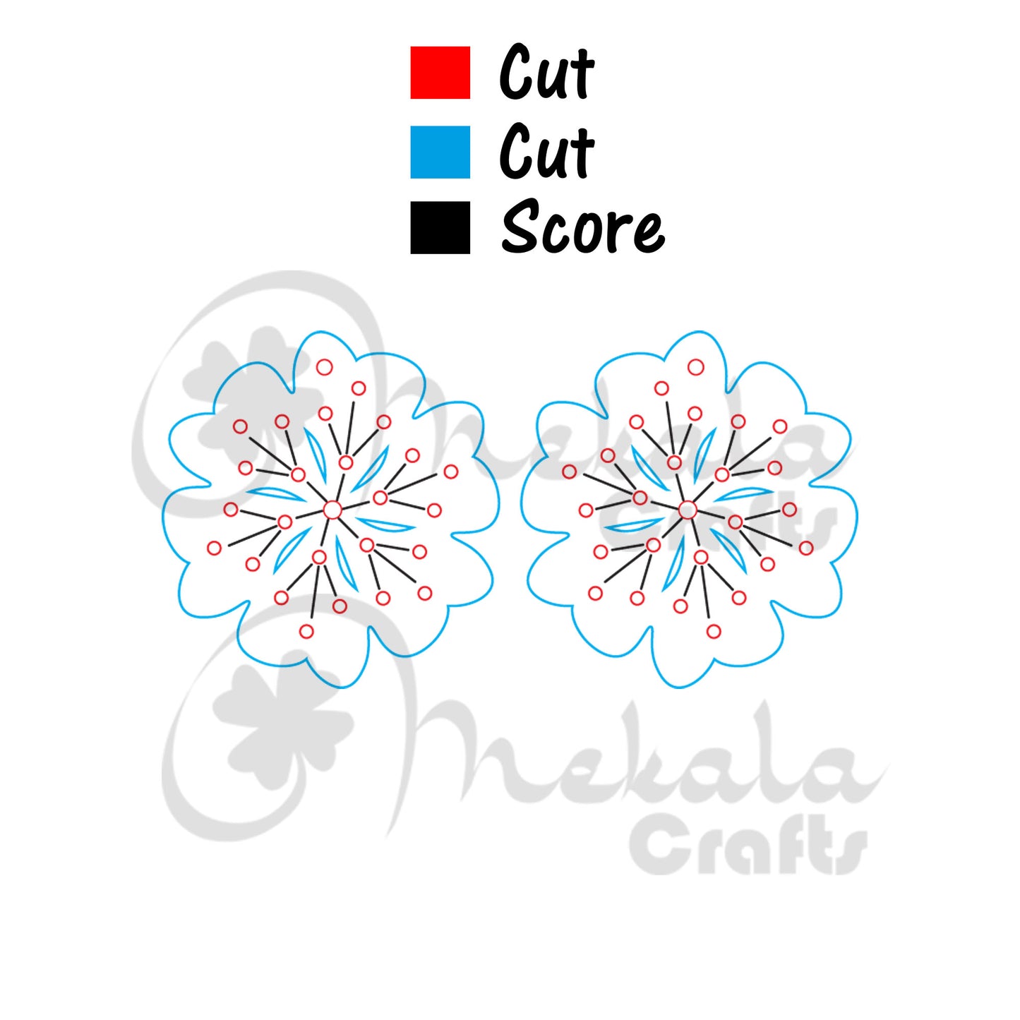 Floral Embroidery Earrings laser cut file for glowforge and other laser cutters in svg , pdf and dxf file format, lighburn compatible