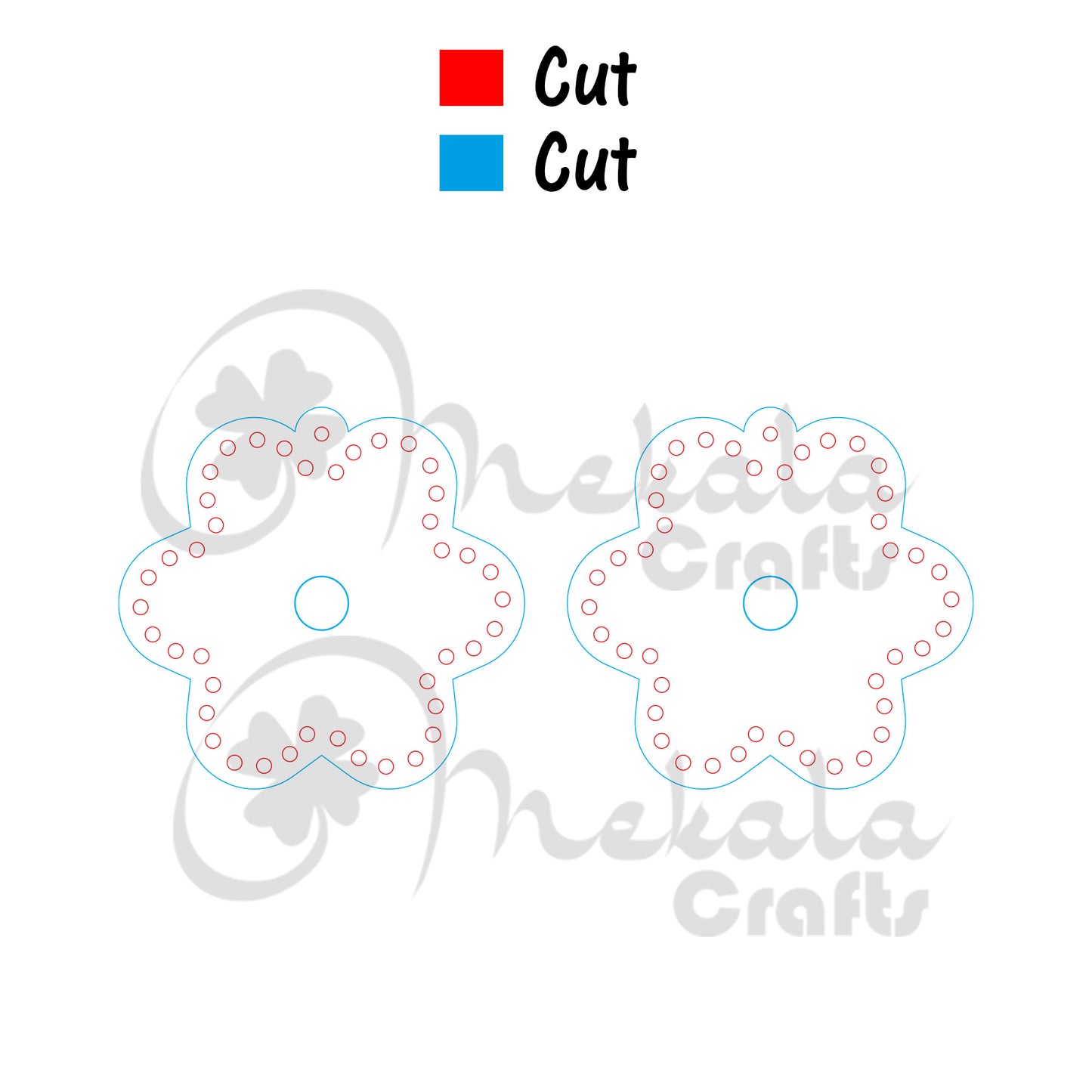Floral embroidery wood earrings laser cut file for wood acrylic and leather earrings available in pdf svg and dxf file format