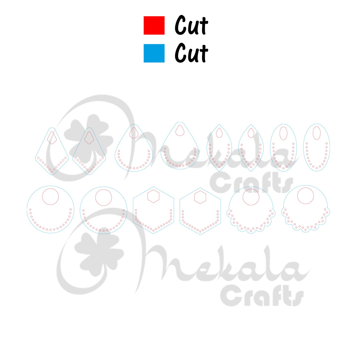 embroidery earring laser cut file | Peruvian earrings | easy to stitch earrings | pdf dxf and svg file formats