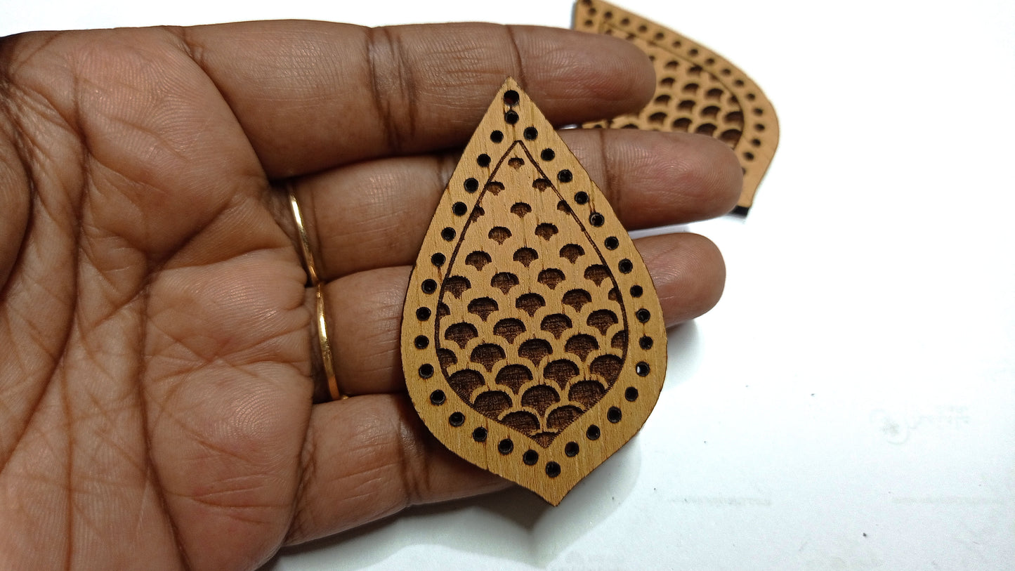 embroidery earring svg file wood laser cut embroidery earrings file wood acrylic and leather laser cutting handpainte earringg