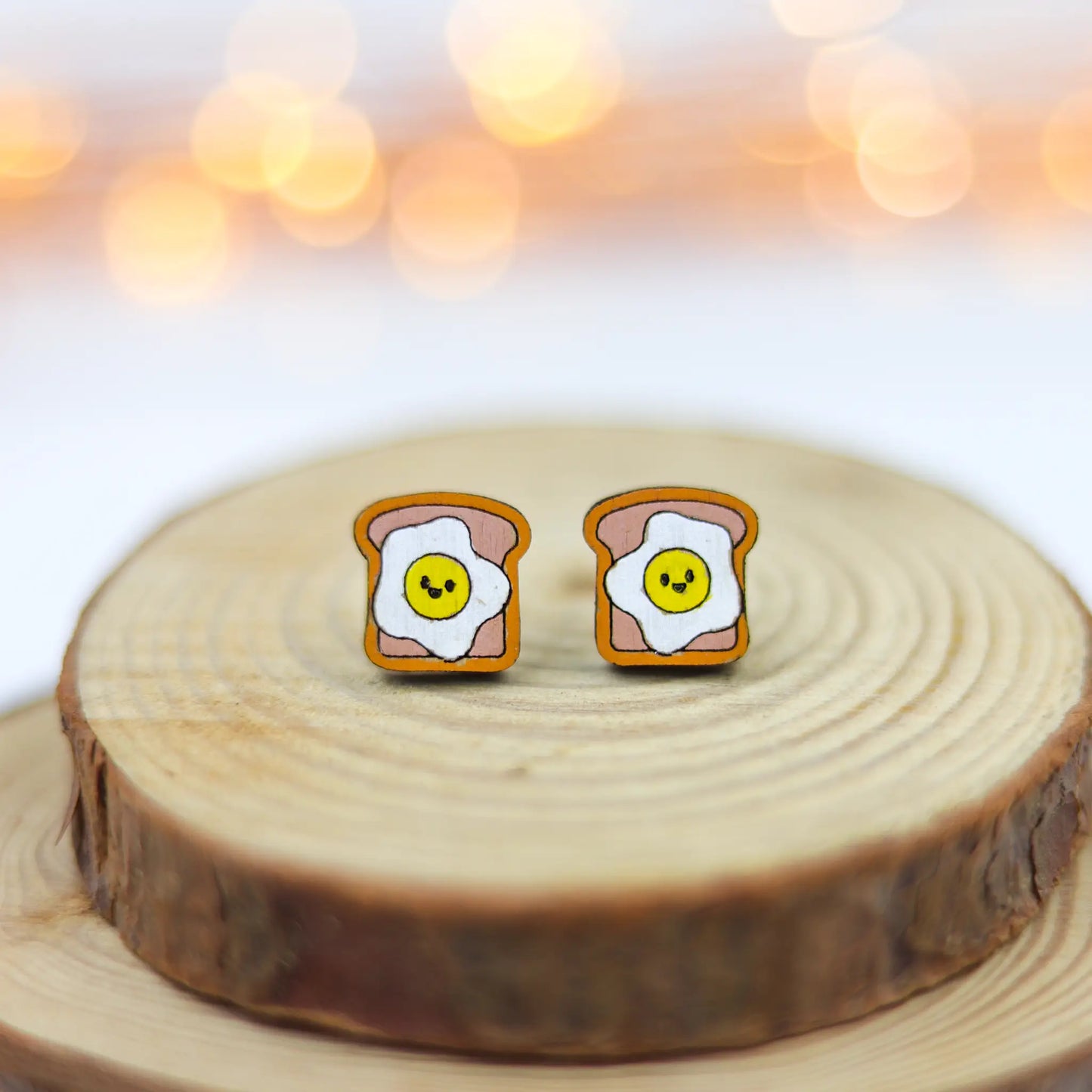 Bread Omlette Earrings