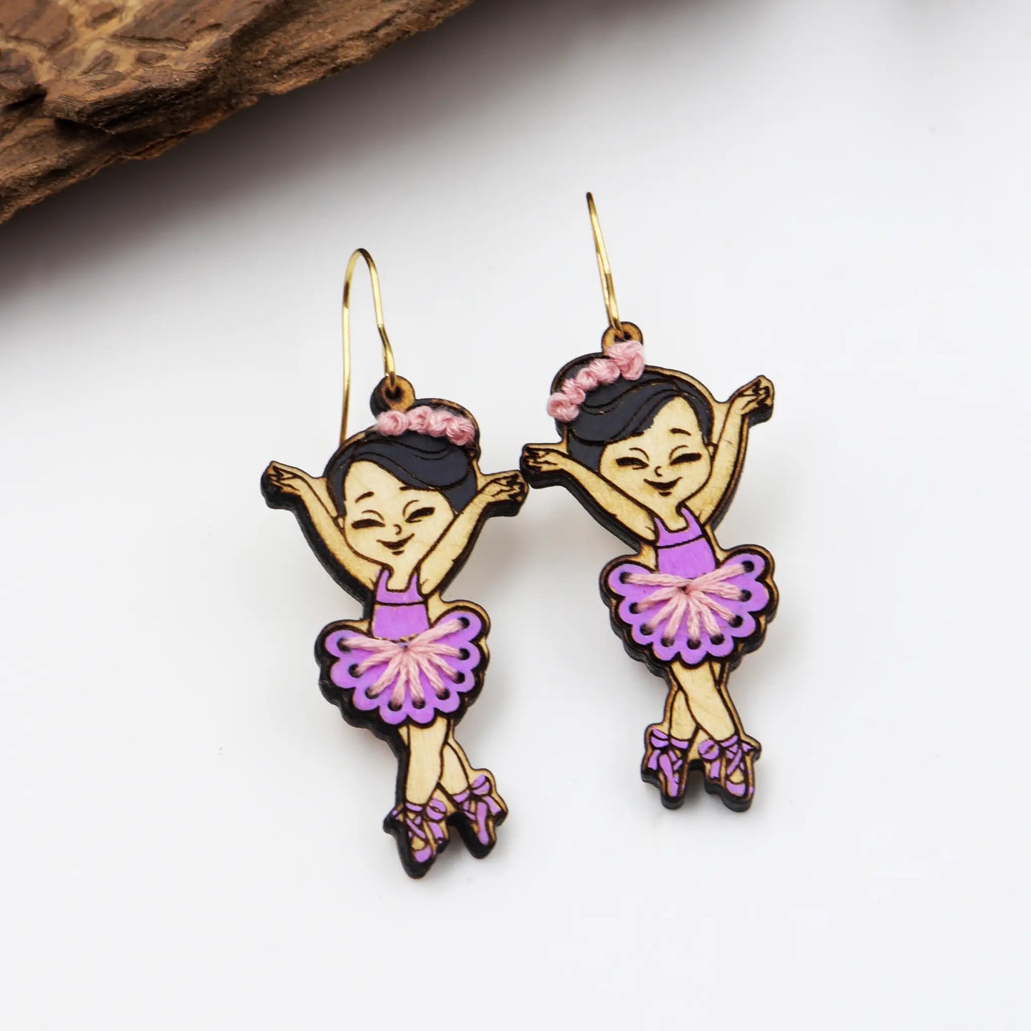 embroidery earrings