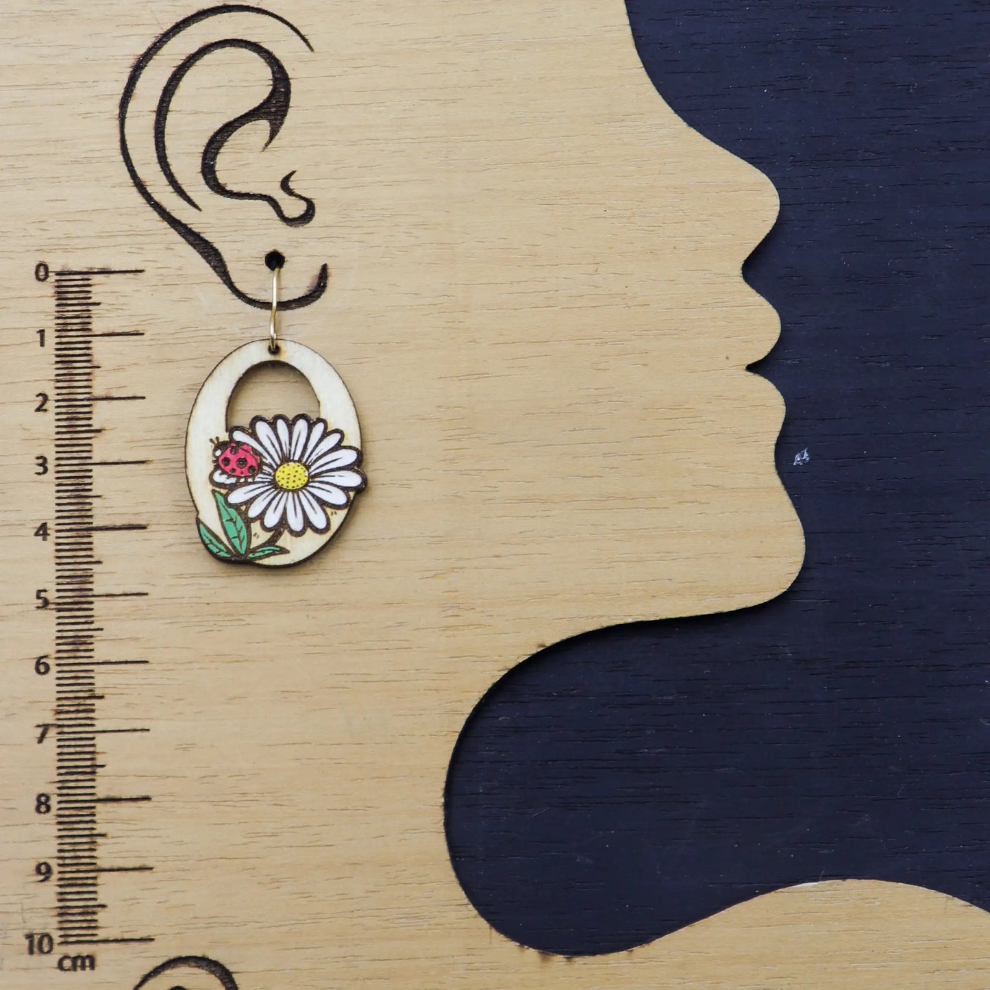 wooden earrings for women