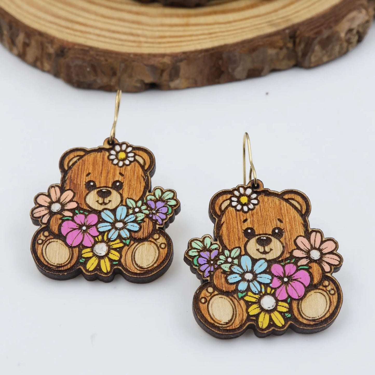wooden earrings
