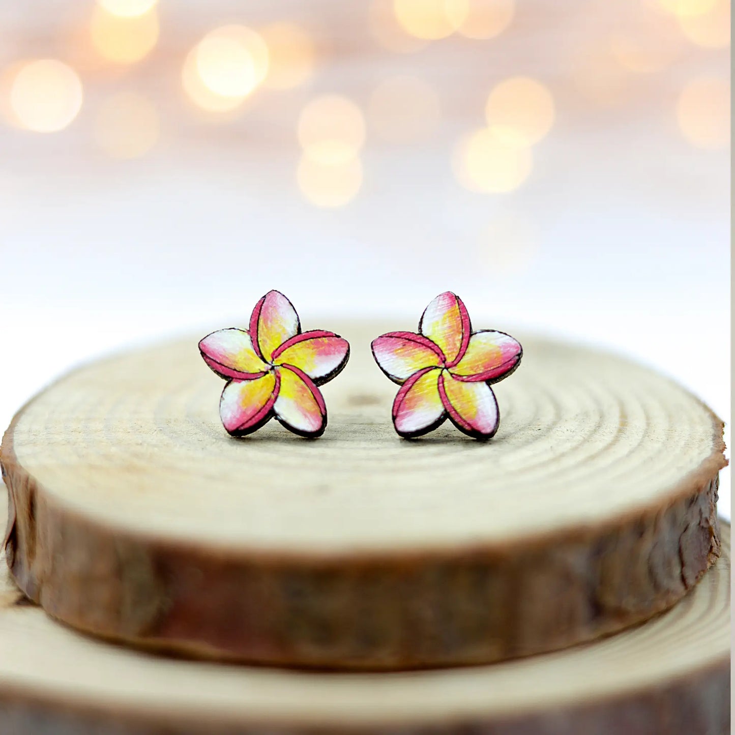 Plumeria Earrings