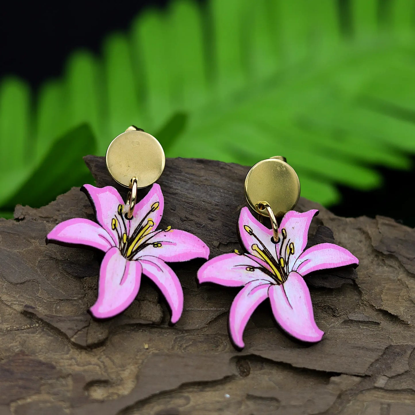 Pink earrings