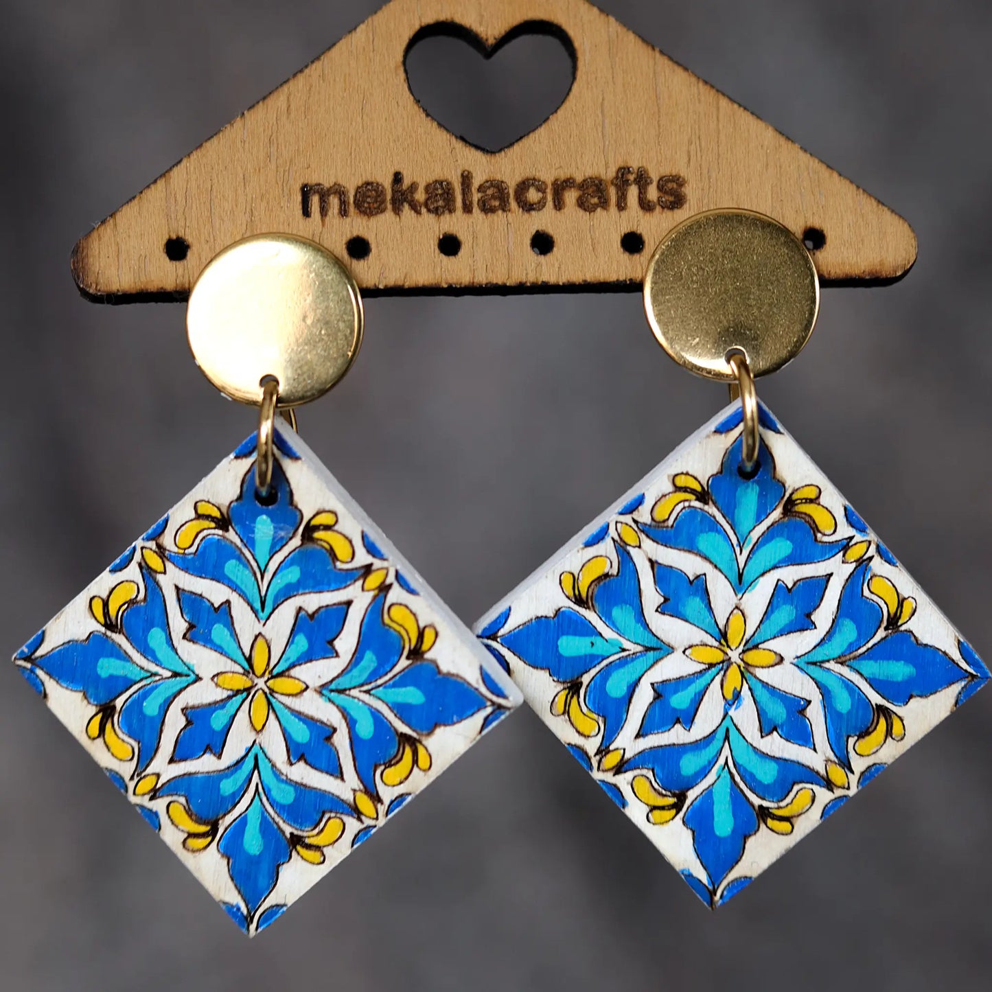 wooden earrings
