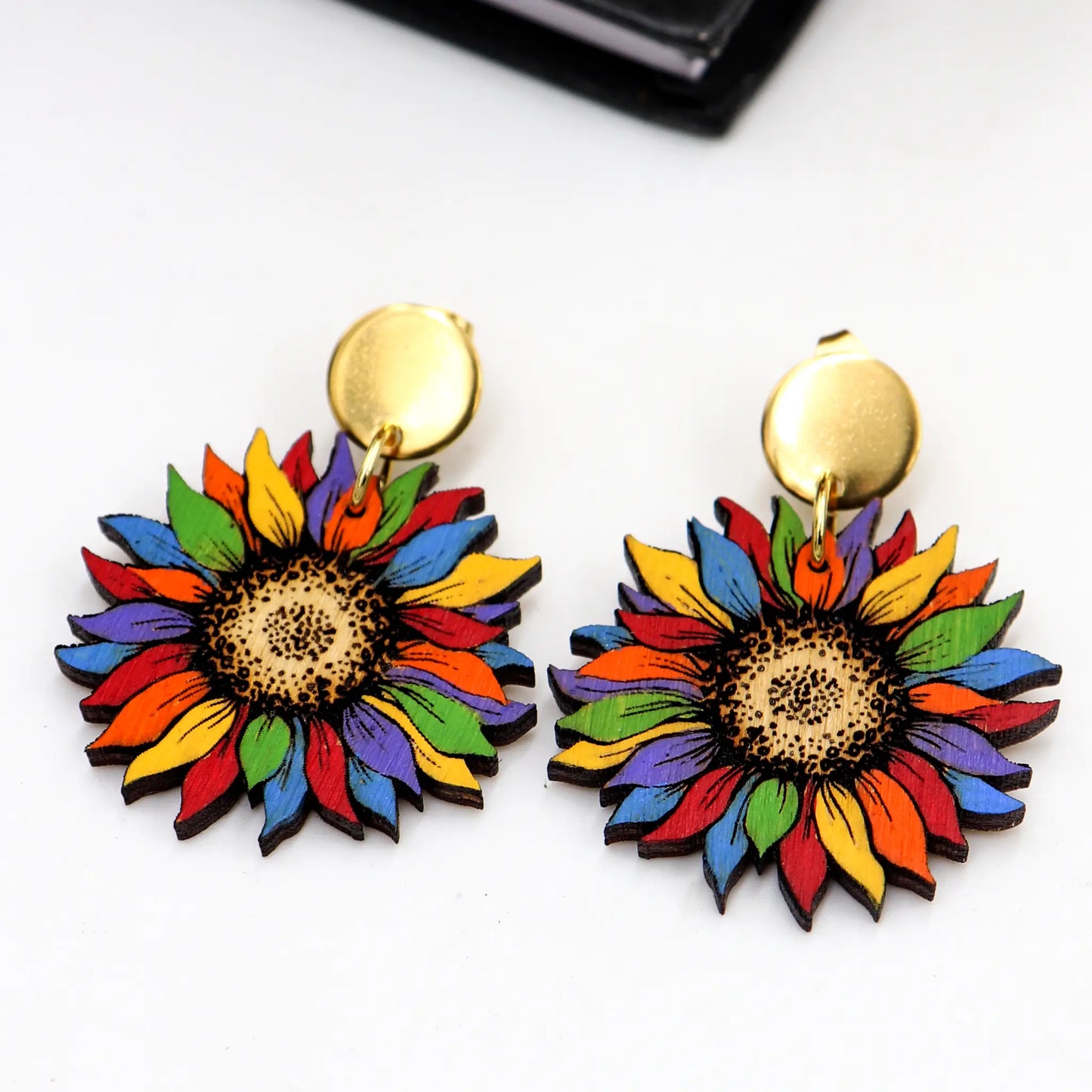 sunflower earrings