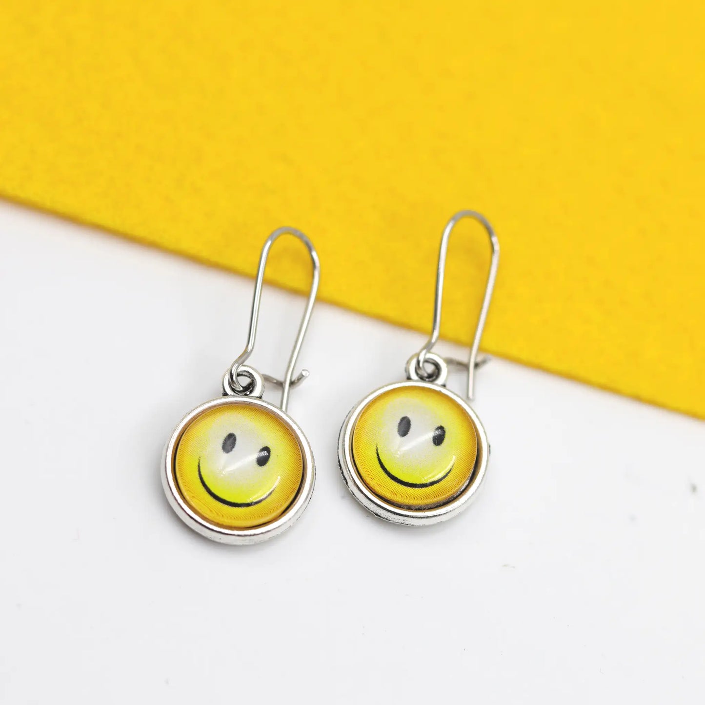 smiley earrings