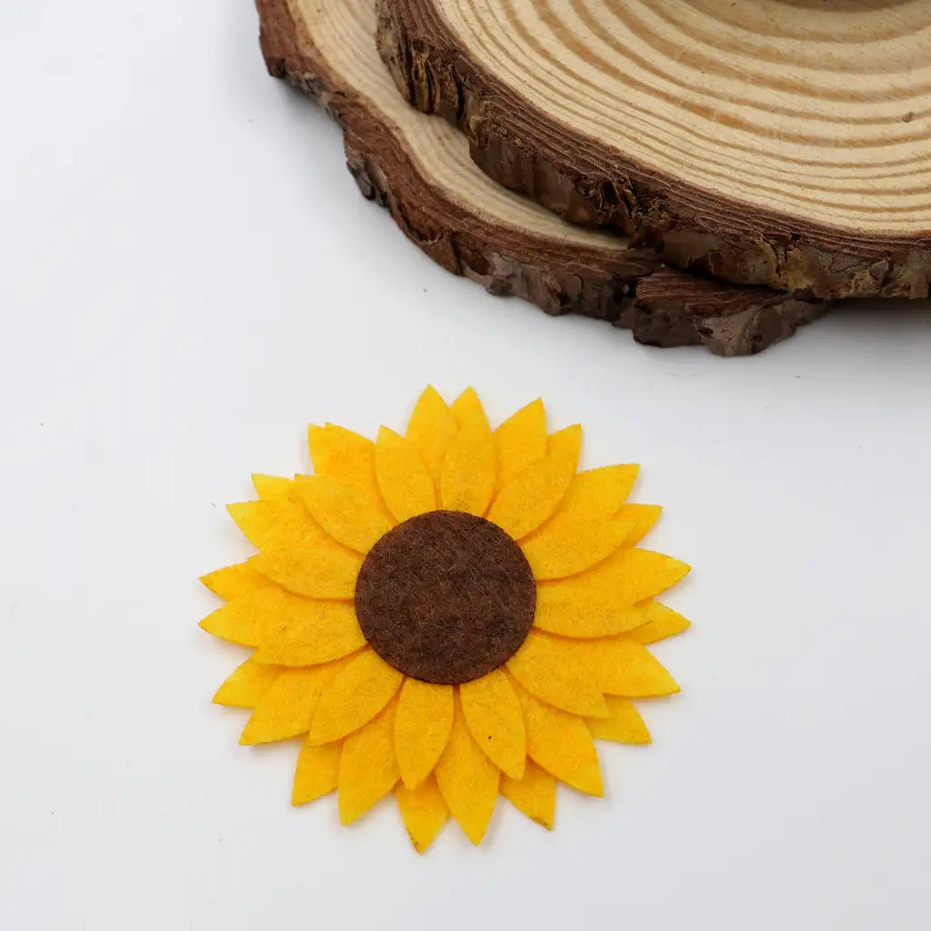 sunflower hair clip