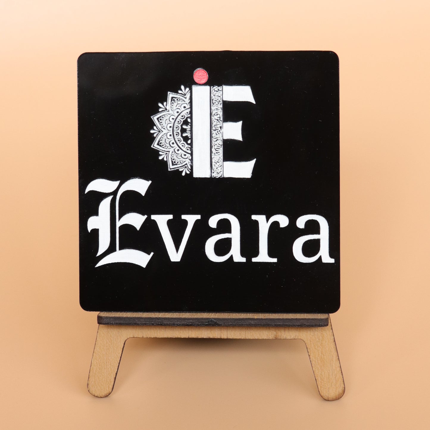 Tiny Logo Display Name plate with Easel Stand