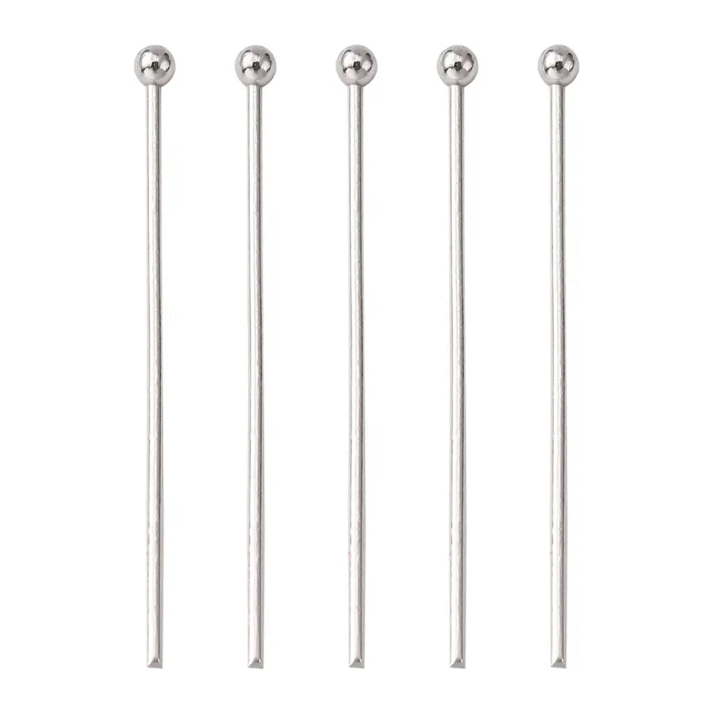 304 Stainless Steel Ball Head pins, Stainless Steel Color | Sold in pairs
