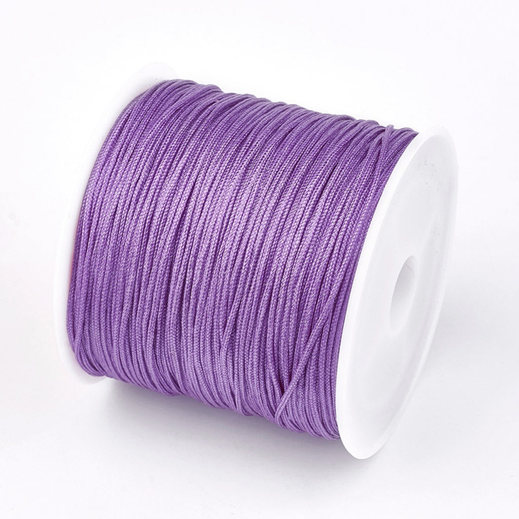 Chinese Knotting Cord, Braided Nylon Thread, Beading Cord for Beading Jewelry Making,0.8mm (Pack of 1 meter)
