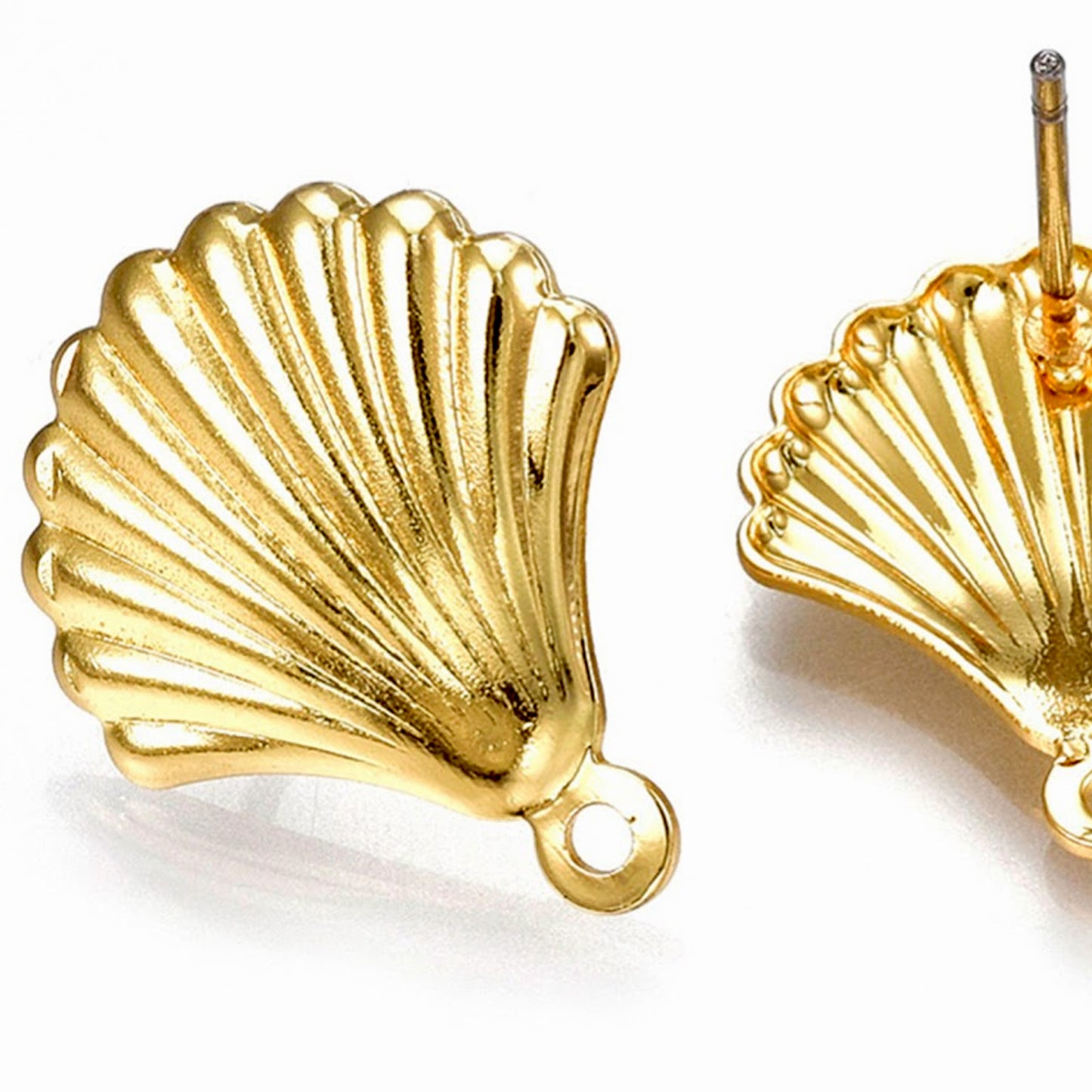 Shell Alloy Stud Earring Findings