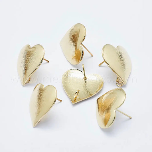heart earring findings