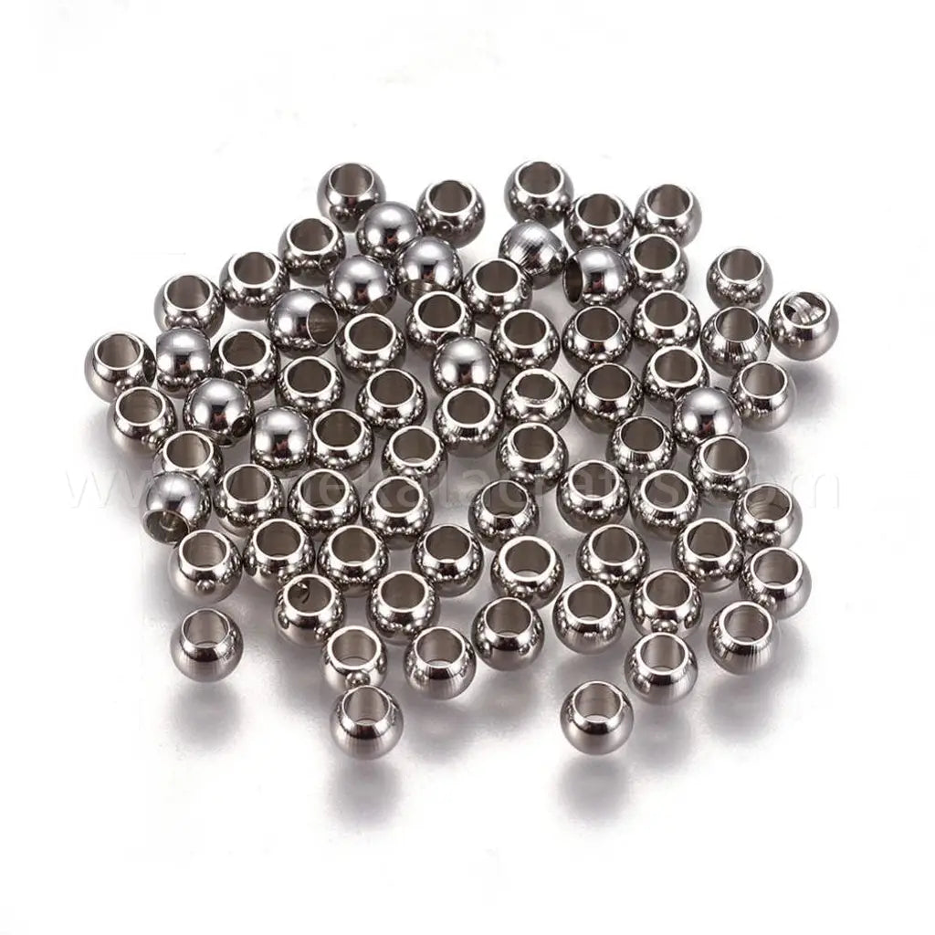 stainless steel silver beads