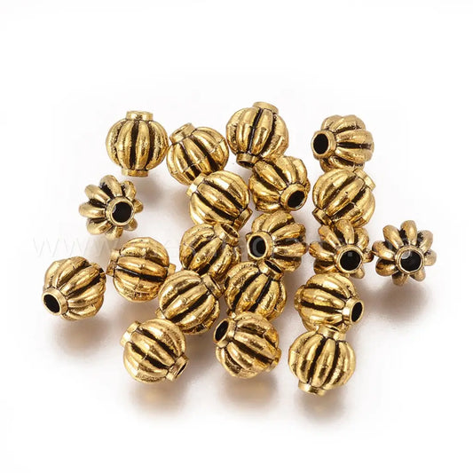 antique golden spacer beads