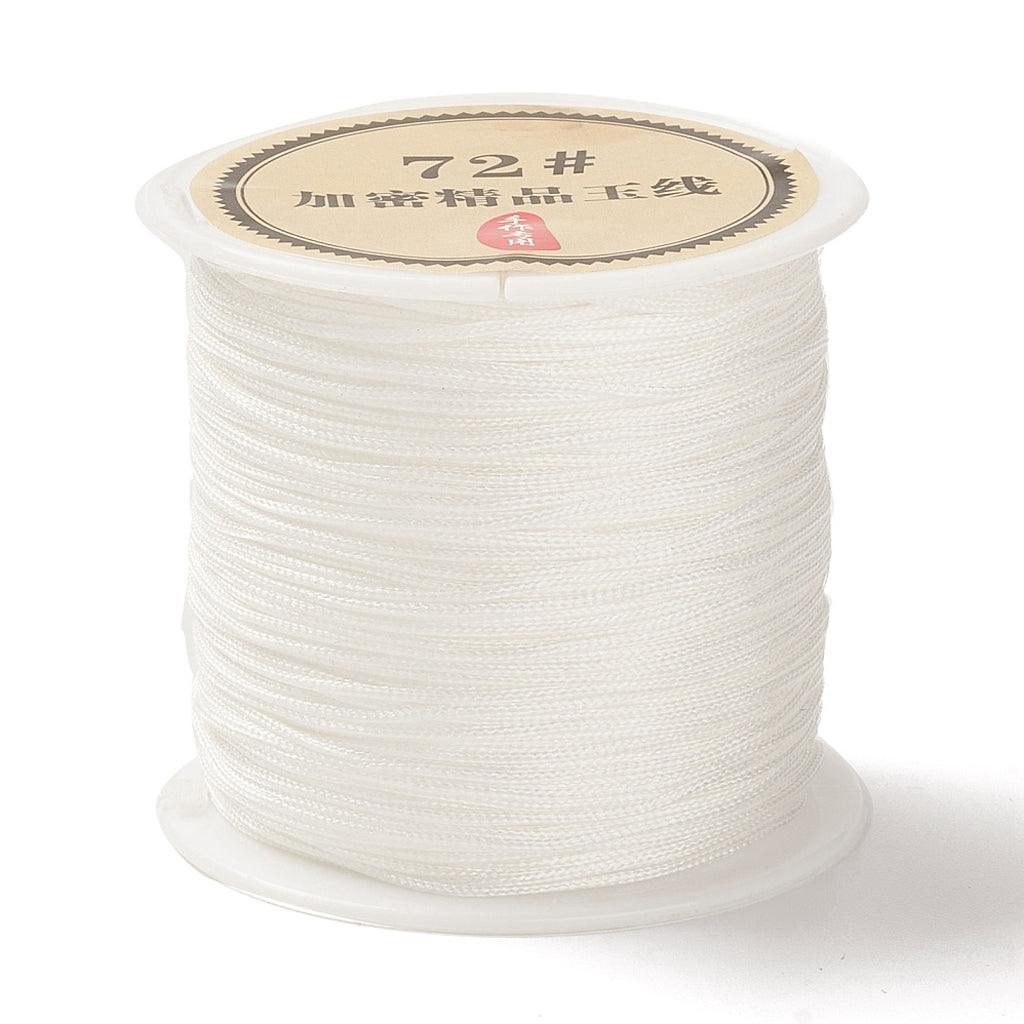 Chinese Knotting Cord, Braided Nylon Thread, Beading Cord for Beading Jewelry Making,0.8mm (Pack of 1 meter)