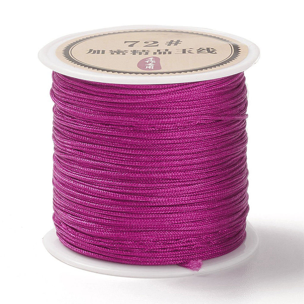 Chinese Knotting Cord, Braided Nylon Thread, Beading Cord for Beading Jewelry Making,0.8mm (Pack of 1 meter)