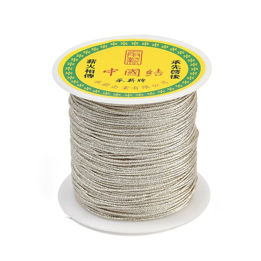Chinese Knotting Cord, Braided Nylon Thread, Beading Cord for Beading Jewelry Making,0.8mm (Pack of 1 meter)