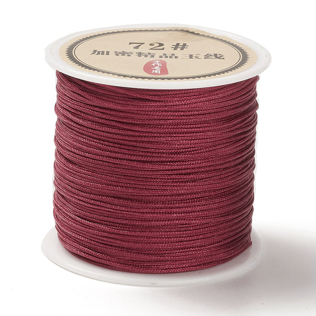 Chinese Knotting Cord, Braided Nylon Thread, Beading Cord for Beading Jewelry Making,0.8mm (Pack of 1 meter)