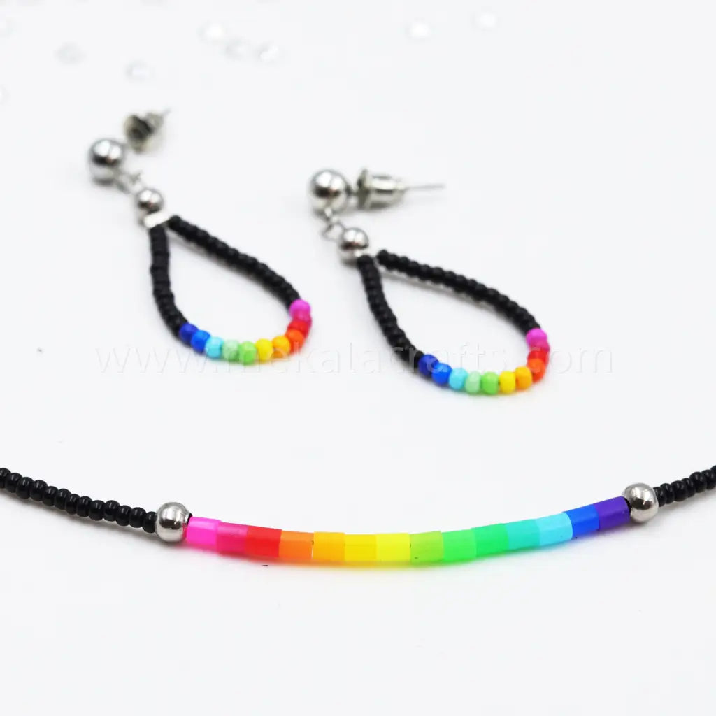 rainbow choker