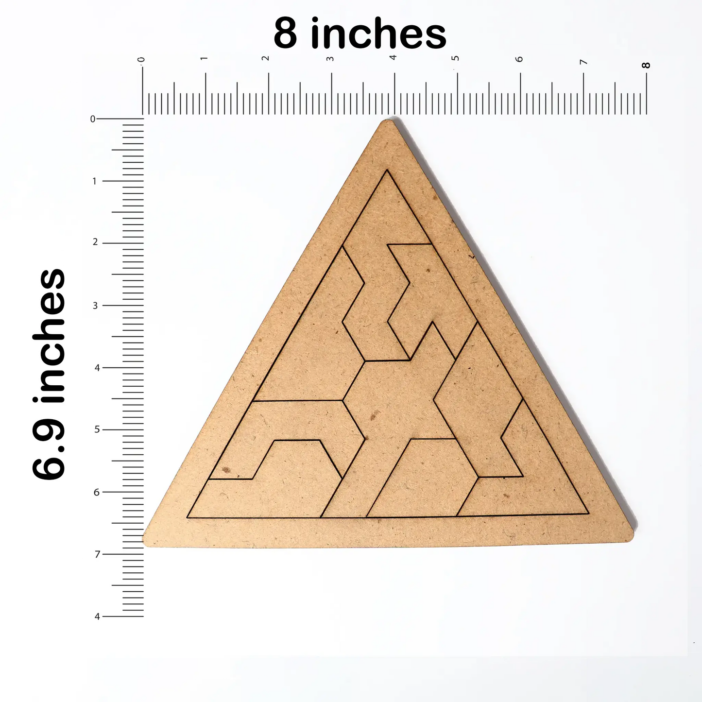 Wooden Triangular Tangram Puzzle – Brain-Boosting Geometric Challenge