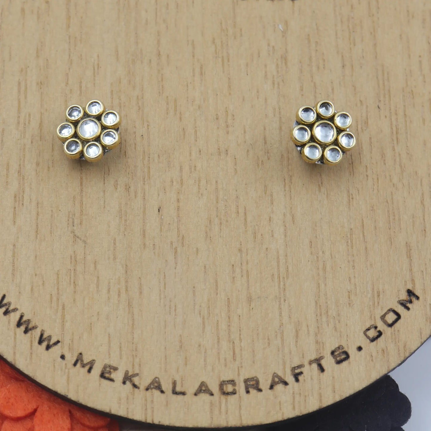 Big Flower Stud Earrings Changeable Earrings in all colours | Big Stud earrings for women | weightless earrings