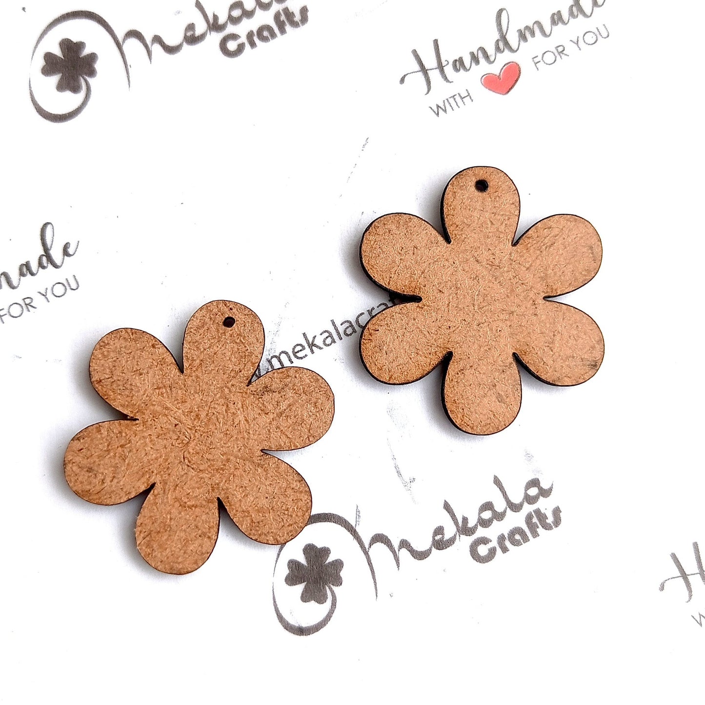 Floral MDF Shape | MDF cutouts | Pack of 2