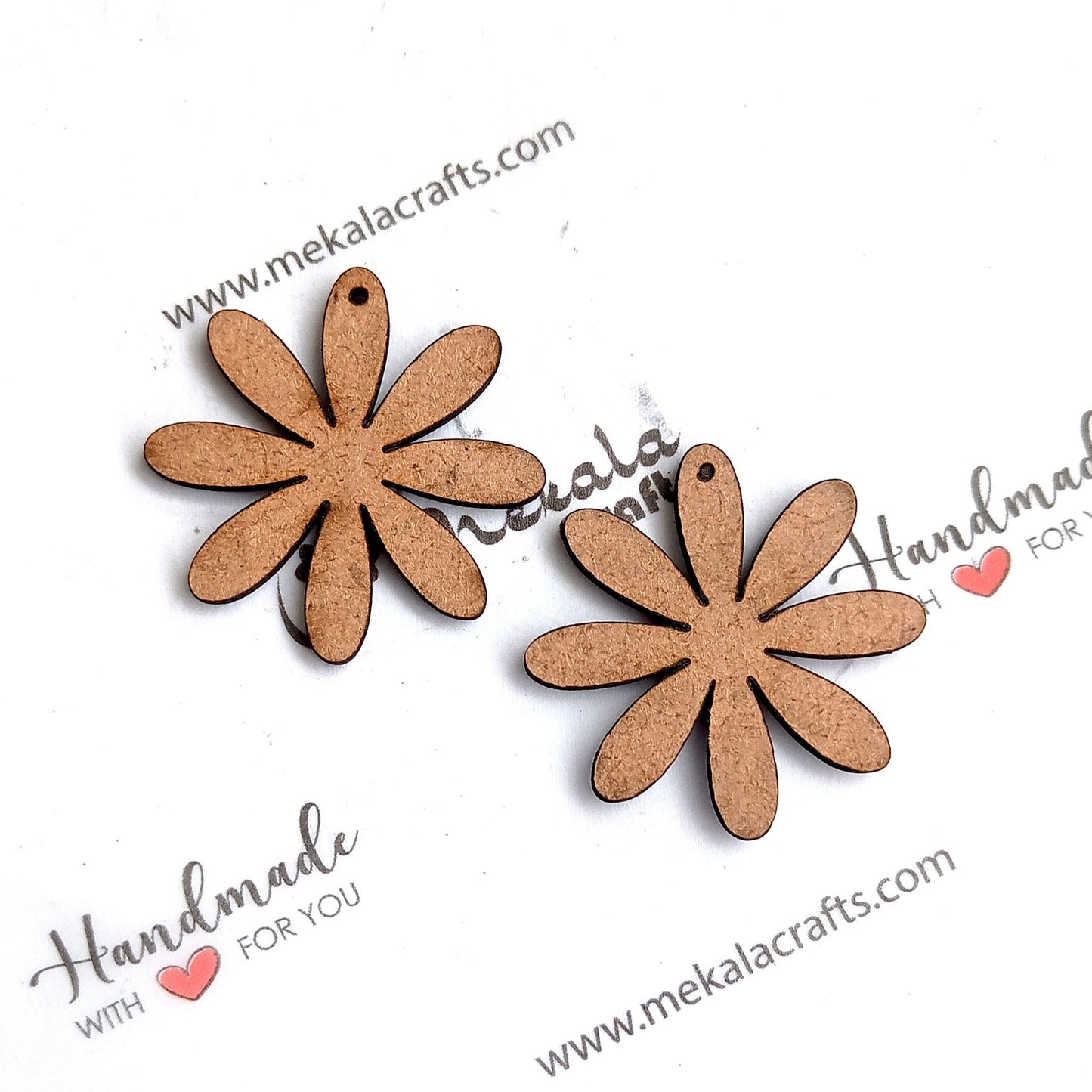 Floral MDF Shape | MDF cutouts | Pack of 2