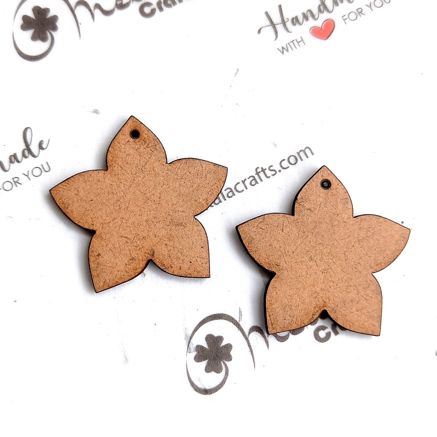 Floral MDF Shape | MDF cutouts | Pack of 2