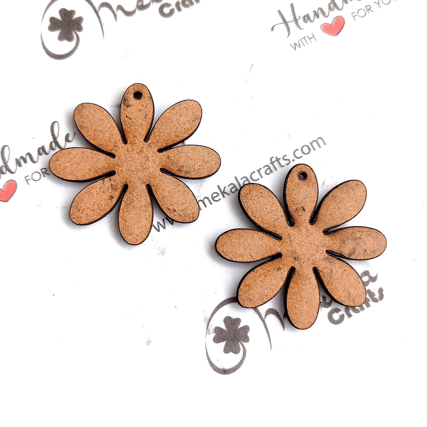 Floral MDF Shape | MDF cutouts | Pack of 2
