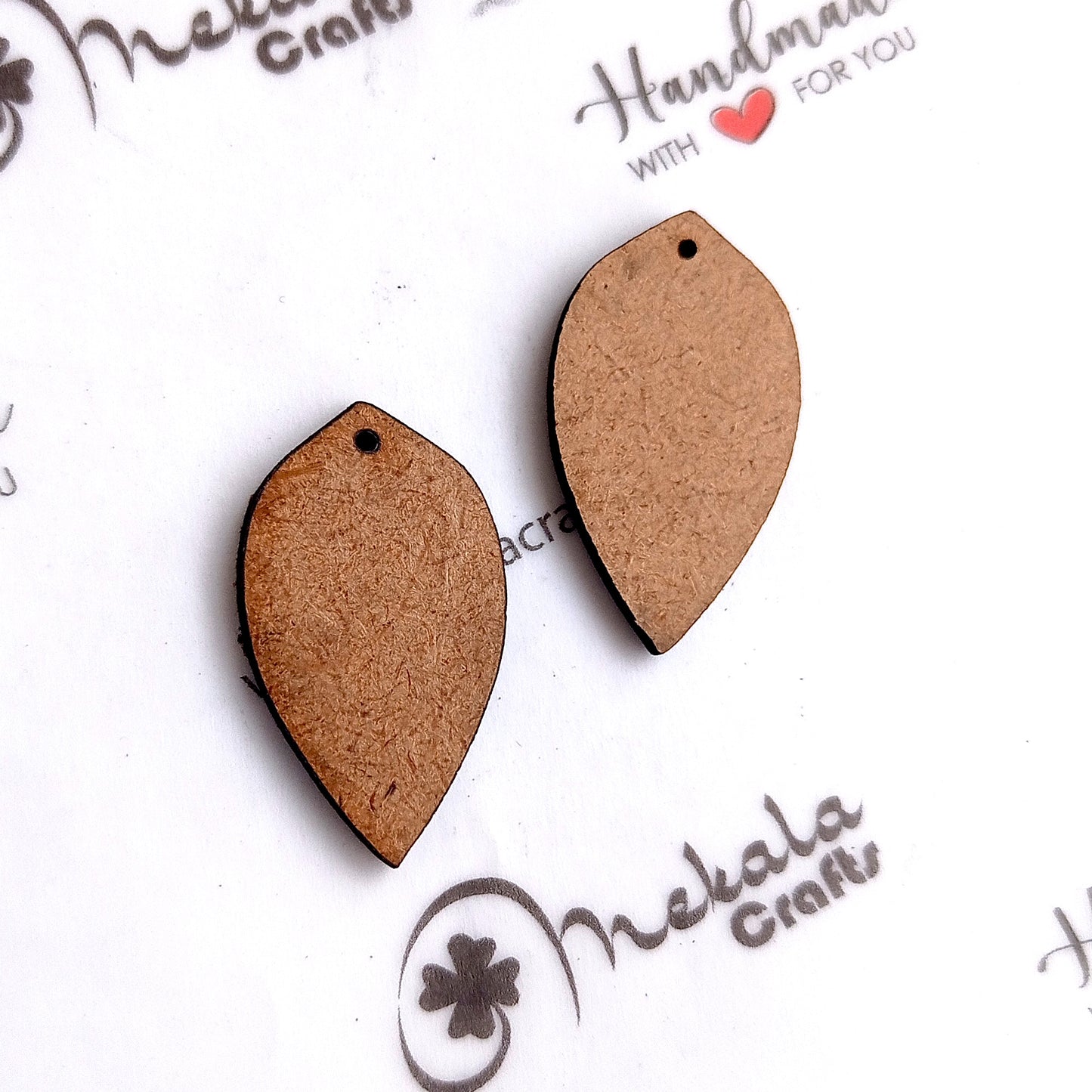 Tear Drop Shape MDF Shapes cutouts (Sold in pairs)