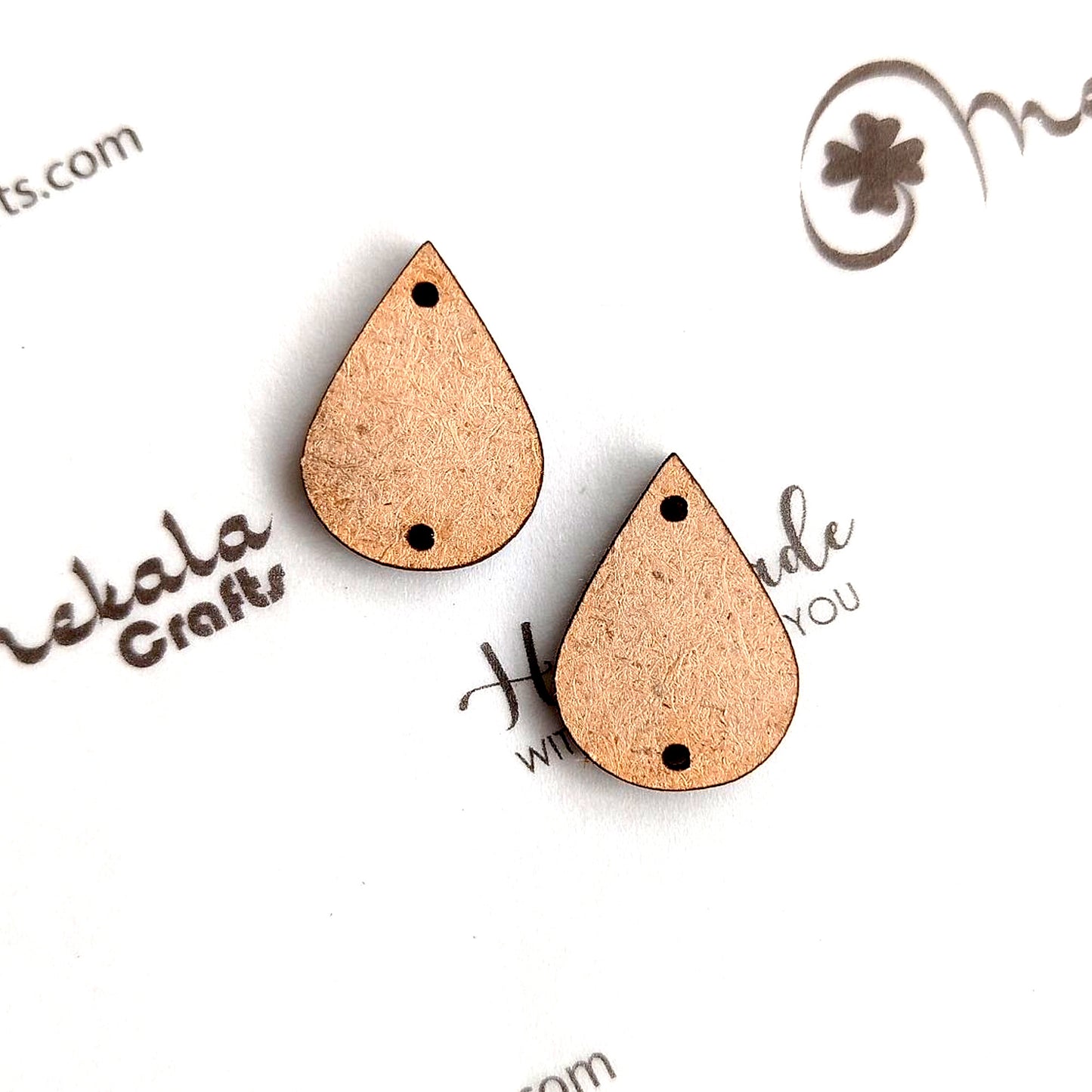 Tear Drop Shape MDF cutouts (Sold in pairs)