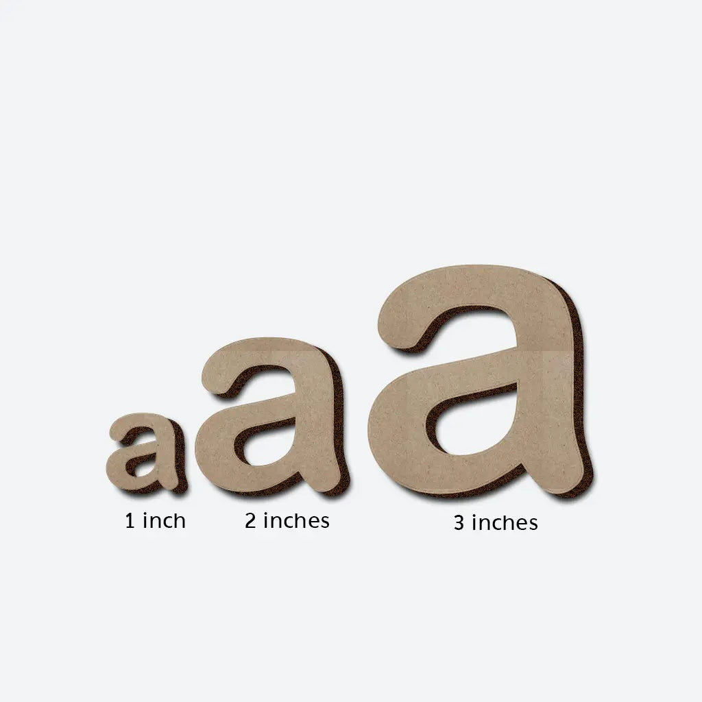 Alphabet MDF Cutouts - Lower Case - Pack of 1