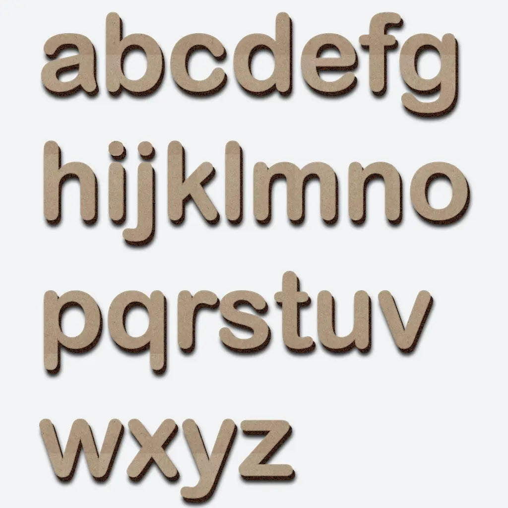 Alphabet MDF Cutouts - Lower Case - Pack of 1