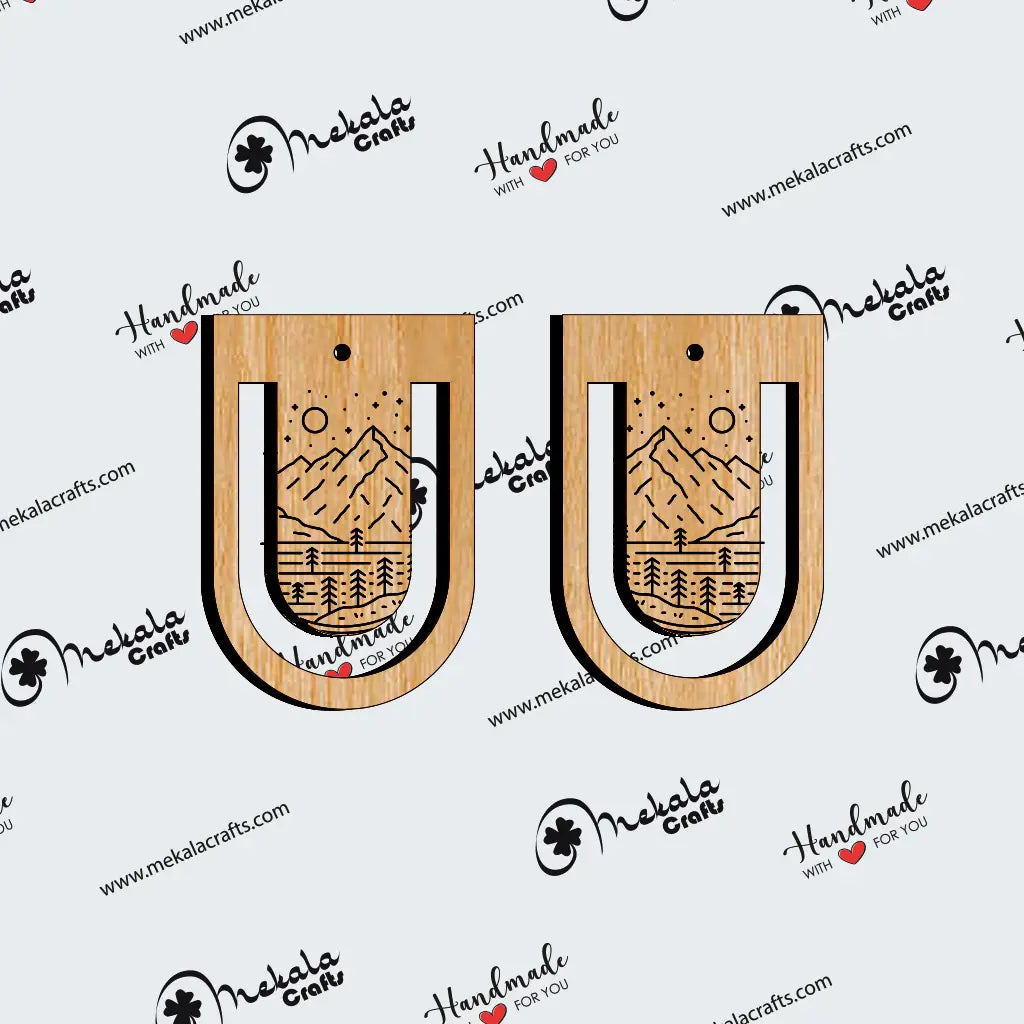 Sunrise Macrame Wooden Earring Base (Set of 2)