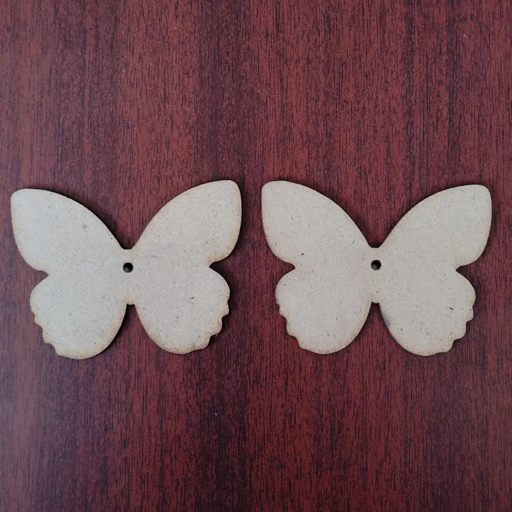 Butterfly MDF Shape cutouts for diy projects | Pack of 2