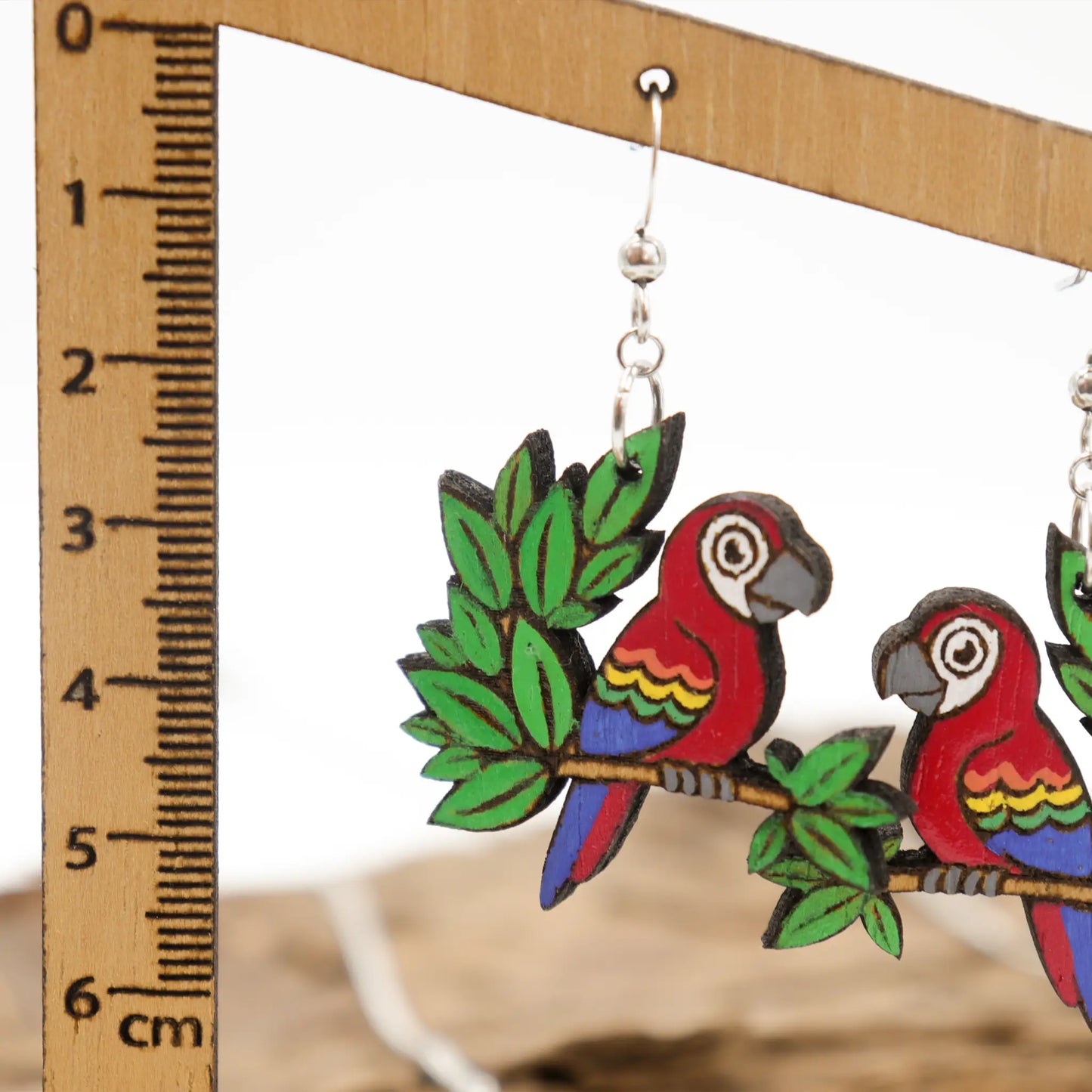 Macaw Wooden Jewellery Set