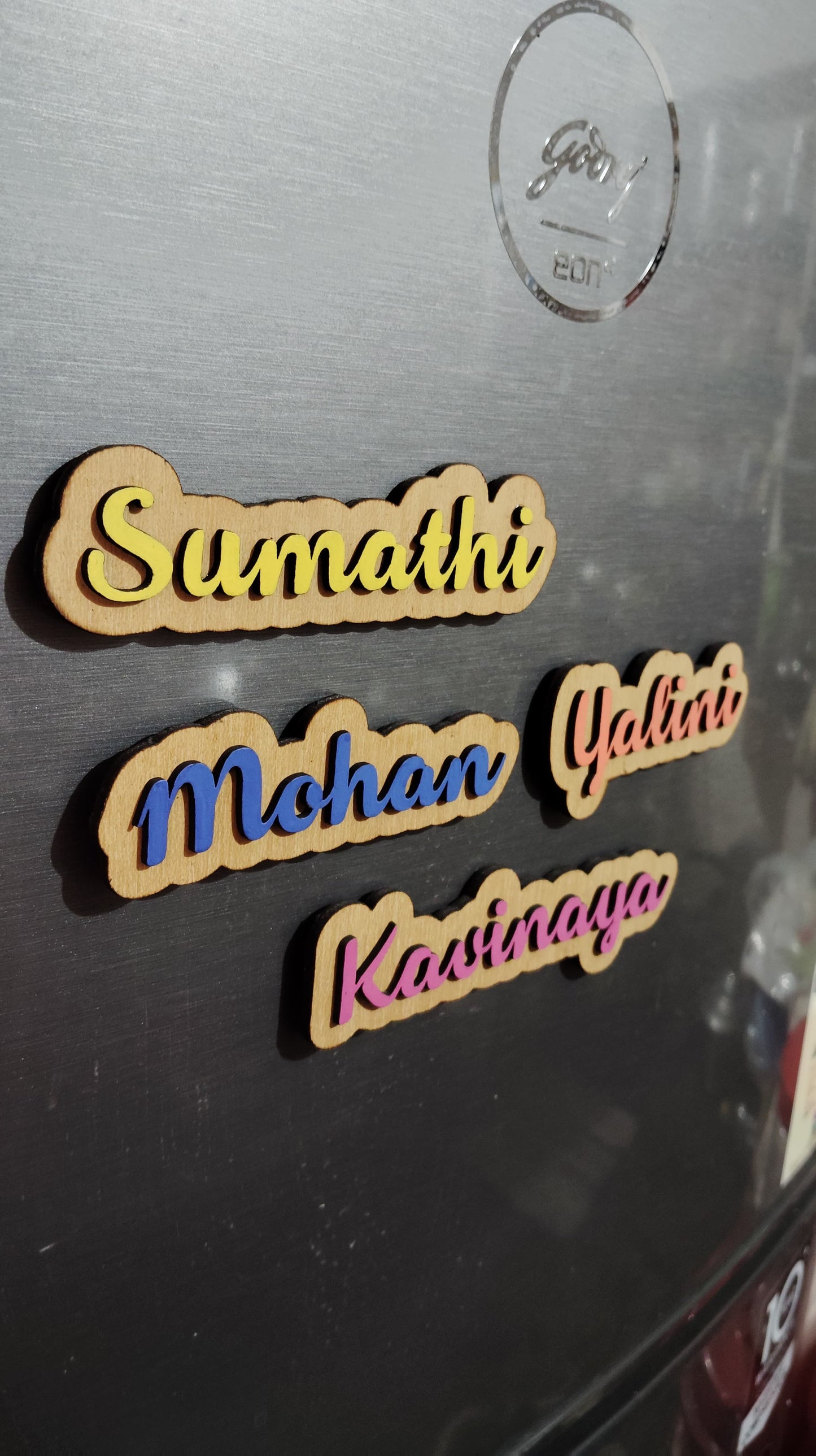 name fridge magnet
