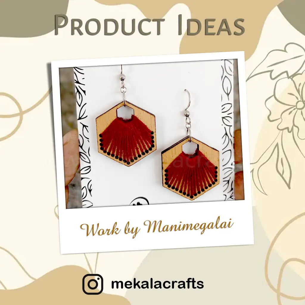 wooden earrings