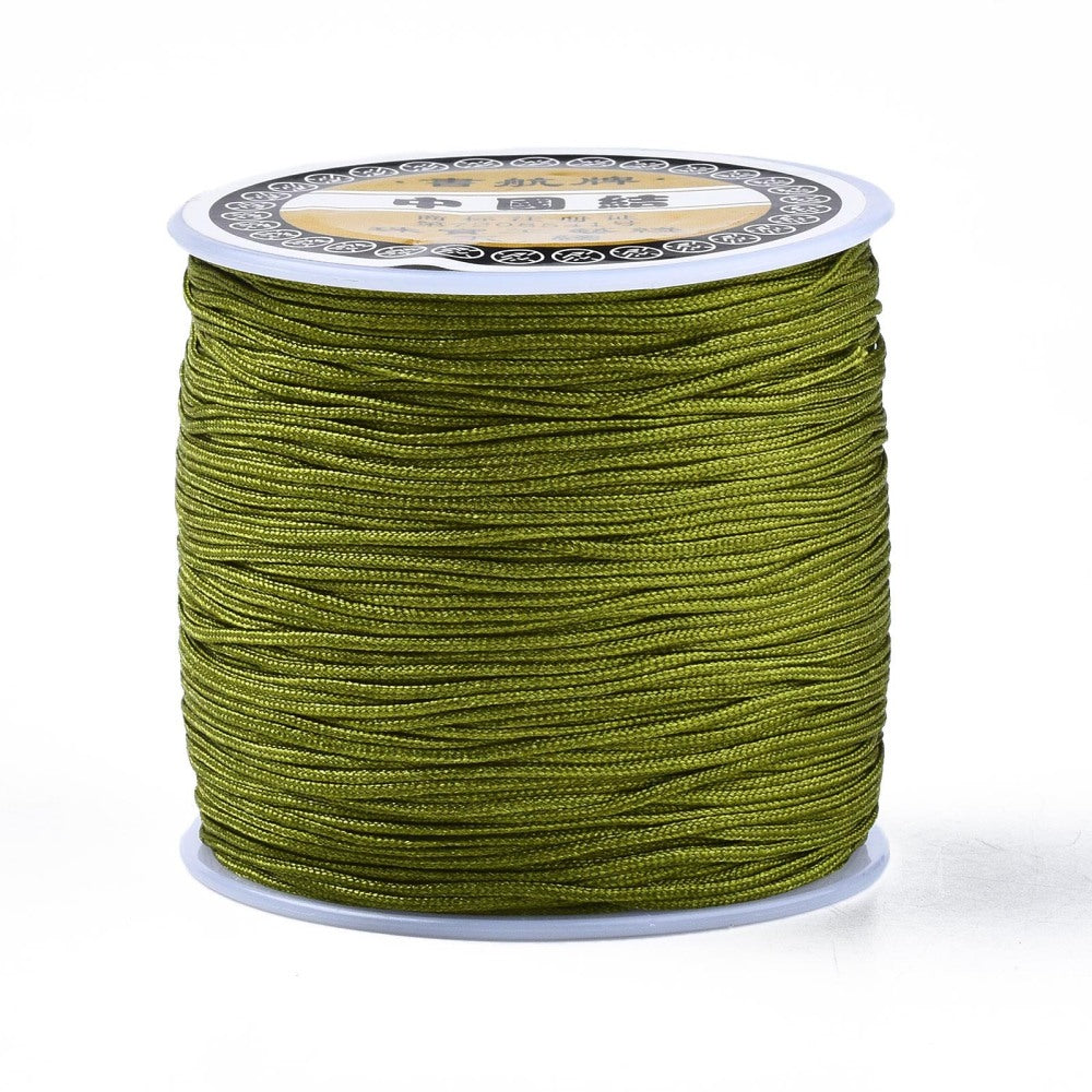 Chinese Knotting Cord, Braided Nylon Thread, Beading Cord for Beading Jewelry Making,0.8mm (Pack of 1 meter)