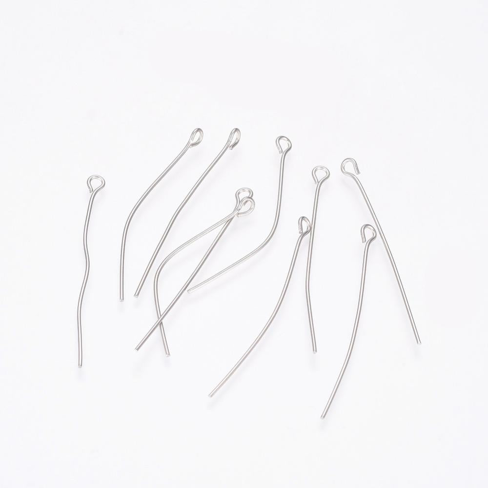 Tarnish Resistant Stainless Steel Eye Pin | Pack of 10