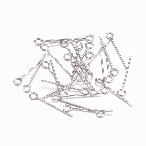 Tarnish Resistant Stainless Steel Eye Pin | Pack of 10