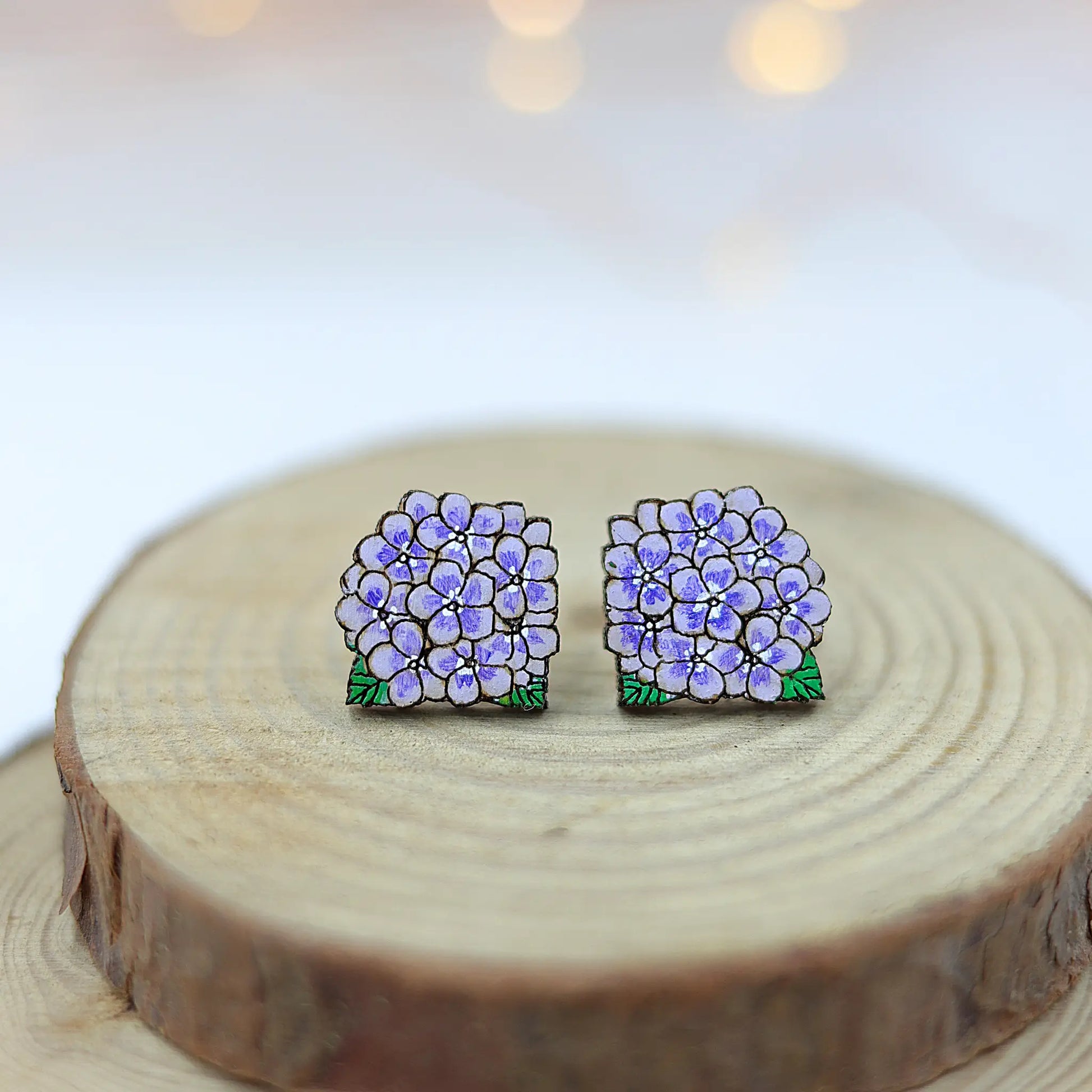 hydrangea earrings