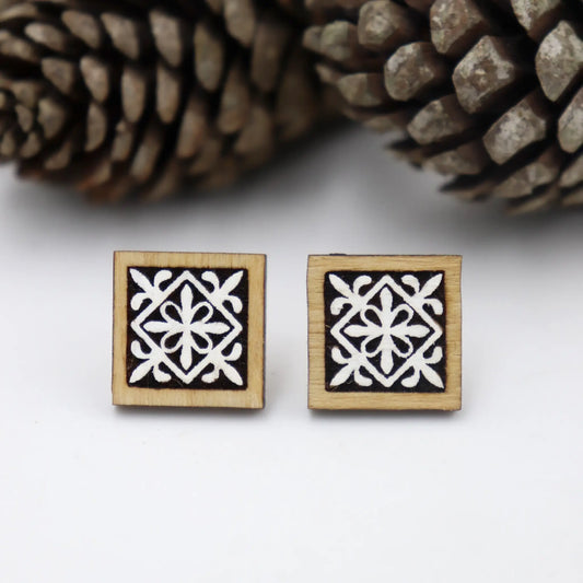 wood earrings